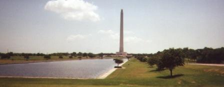 Monument commemorating the battle of San Jacinto, fought near Buffalo Bayou, Texas, April 21, 1836