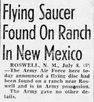 Roswell Flying Disk