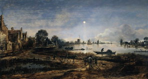 Moonlit Bay - Aert van der Neer