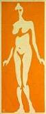 Nude in Orange - Hilmar Friedrich Bleyl