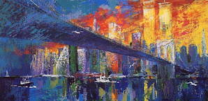 The Brooklyn Bridge - LeRoy Neiman