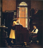 The Marriage License - Norman Rockwell