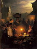 The Night Market - Petrus van Schendel
